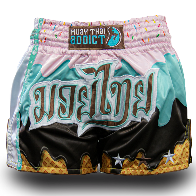 Ice Cream Drip Muay Thai Shorts