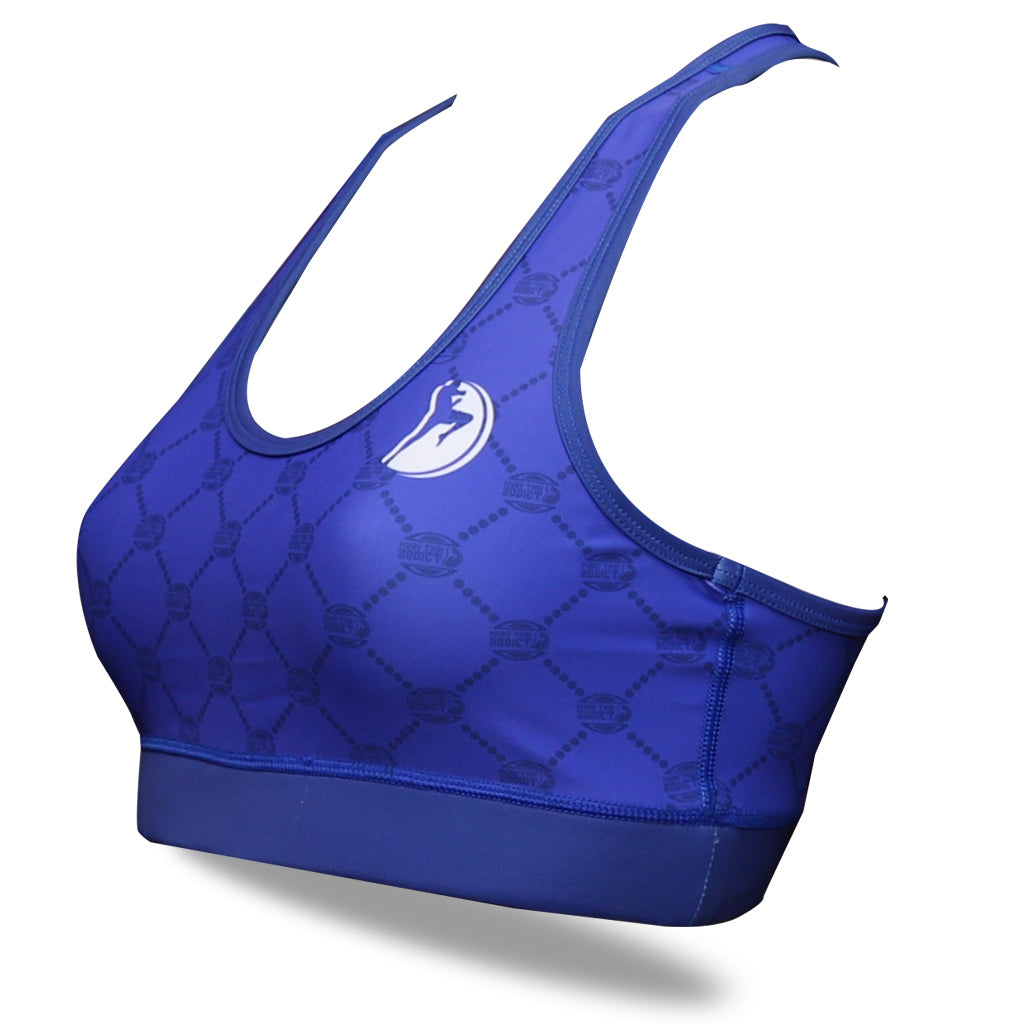 MTA Racerback Sport Bra - Blue