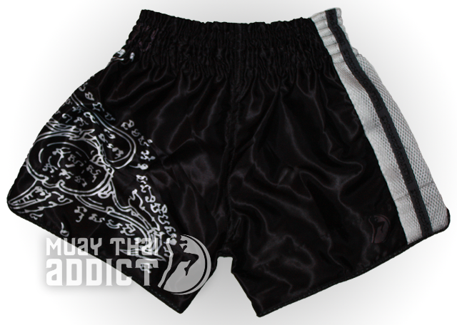 Phaya Rachasi Shorts - White on Black